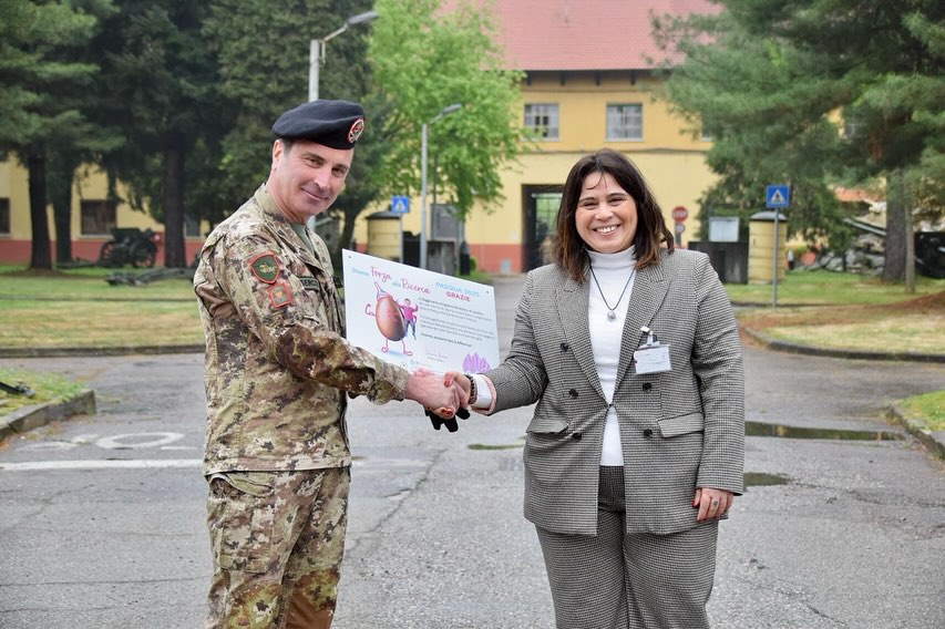 IL REGGIMENTO ARTIGLIERIA A CAVALLO AL FIANCO DELLA RICERCA CONTRO IL NEUROBLASTOMA